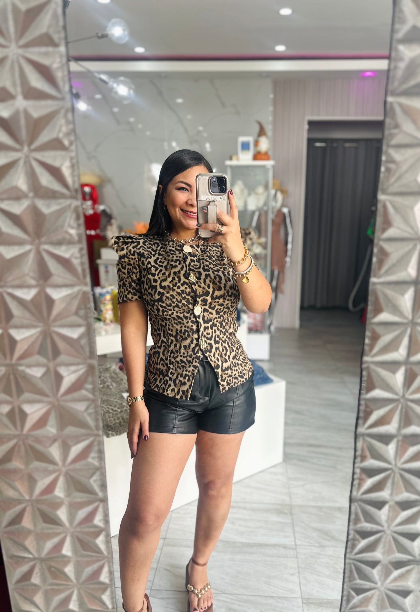 CHEETAH PRINT TOP