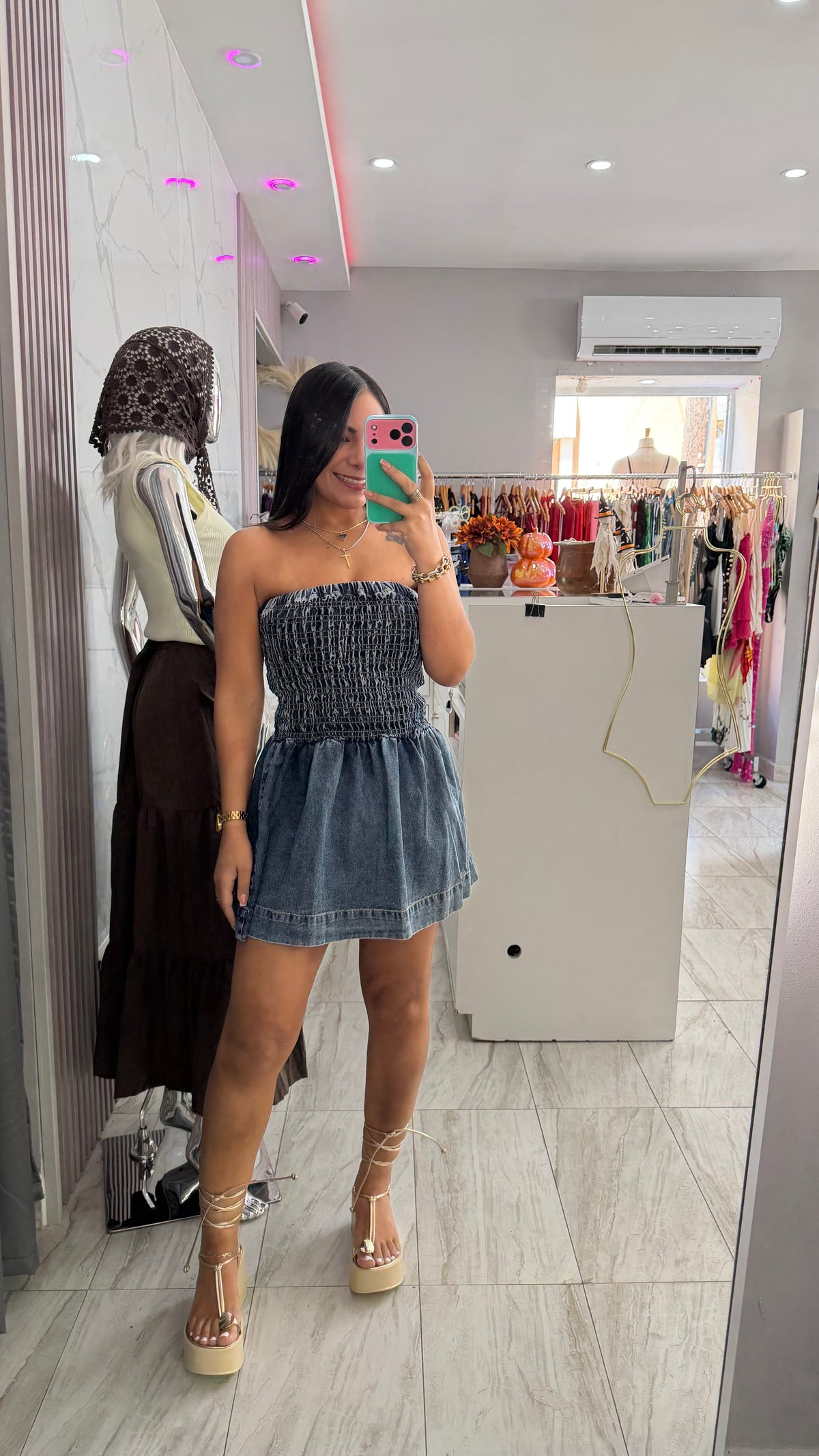 DENIM DRESS