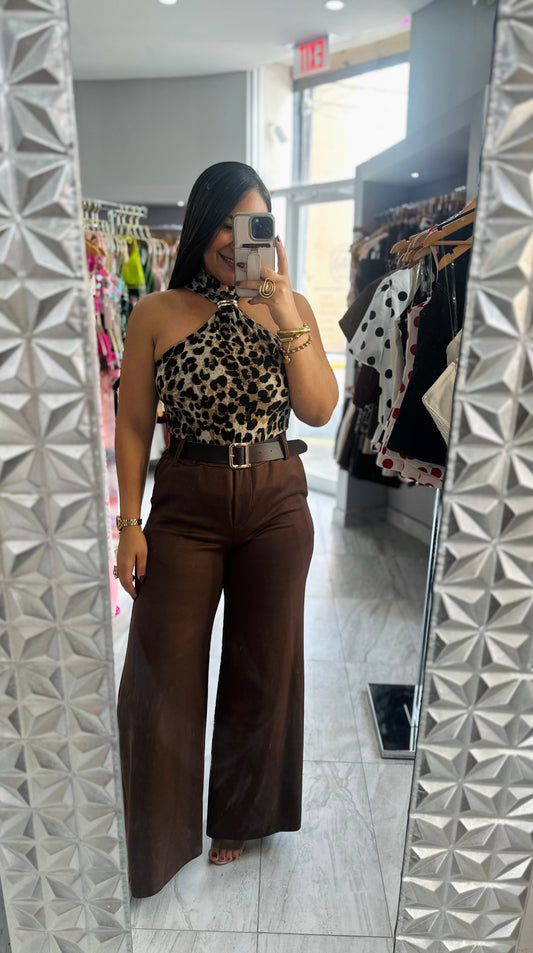 CHOCOLATE PANT WITH BELT