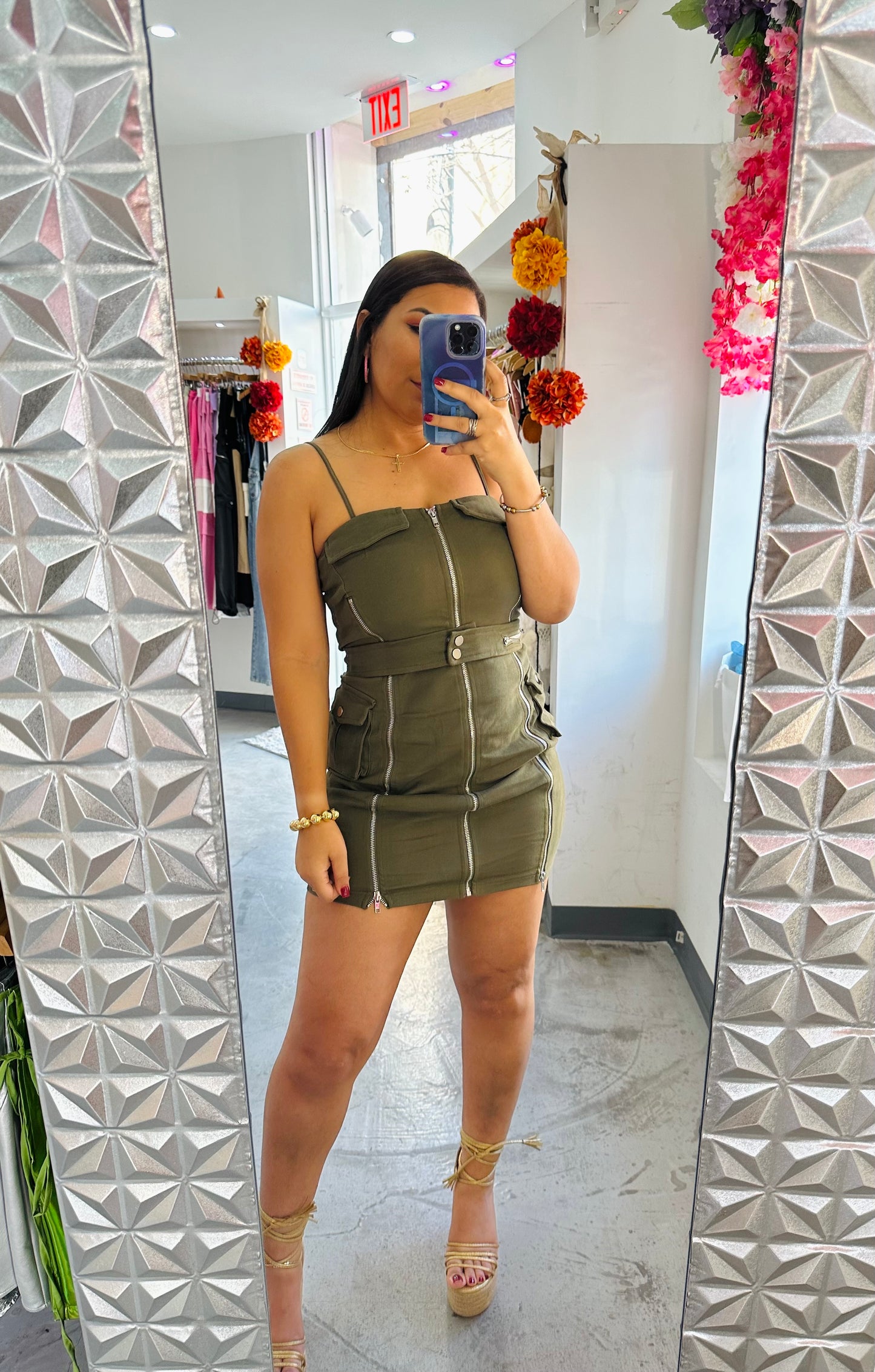 LEXA CARGO MINI DRESS