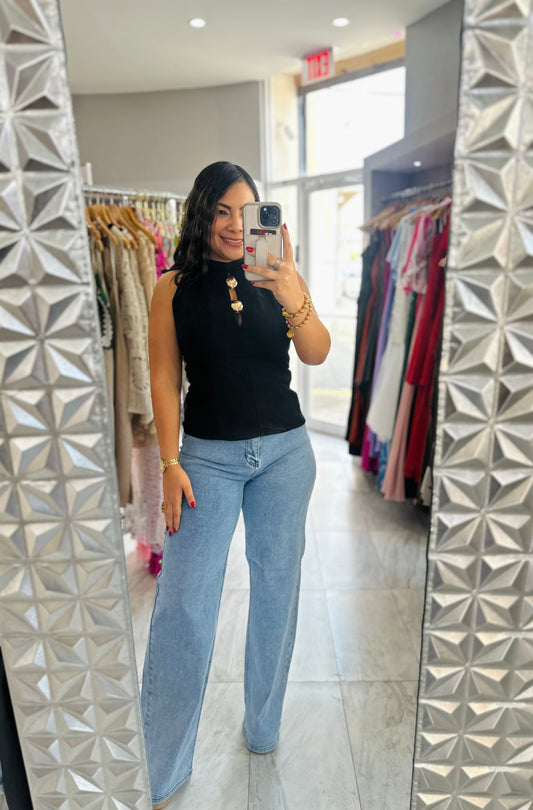 BLACK ELEGANT TOP