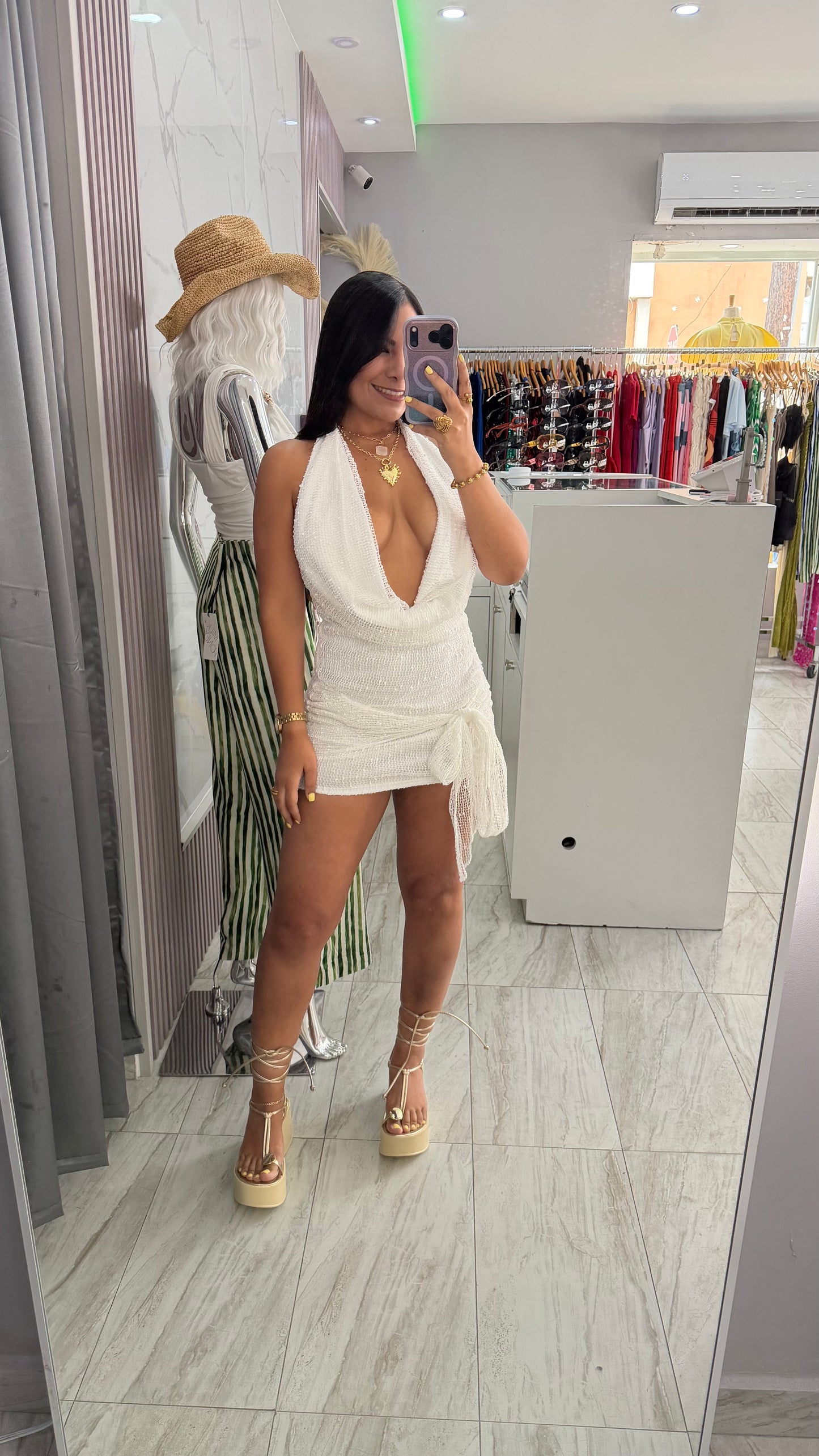 ANAMARIA WHITE DRESS