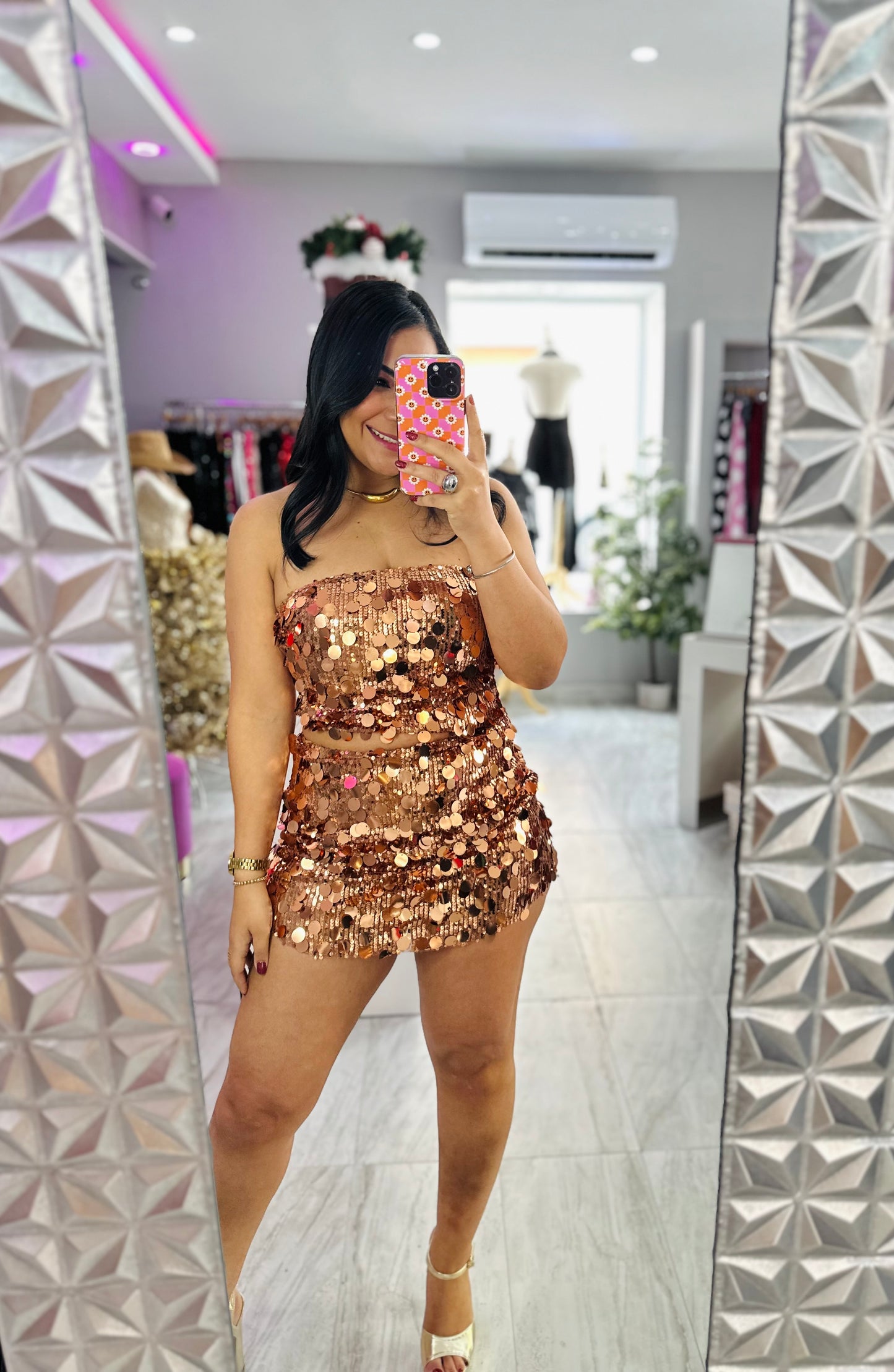 BRONCE SEQUIN SET
