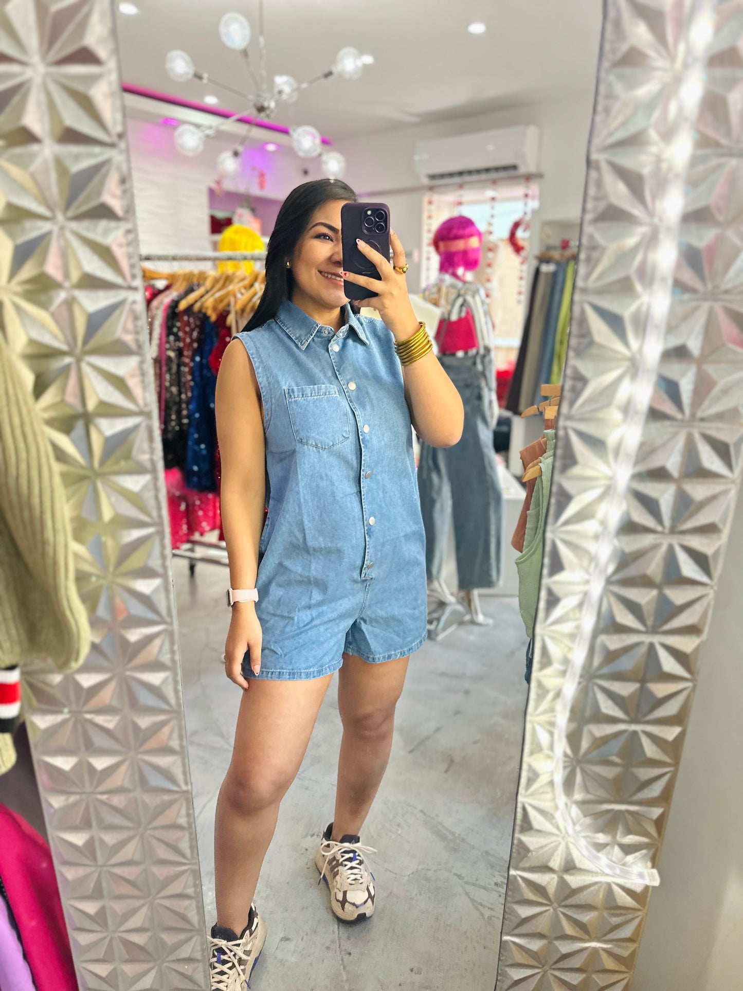 KIMONO DENIM ROMPER