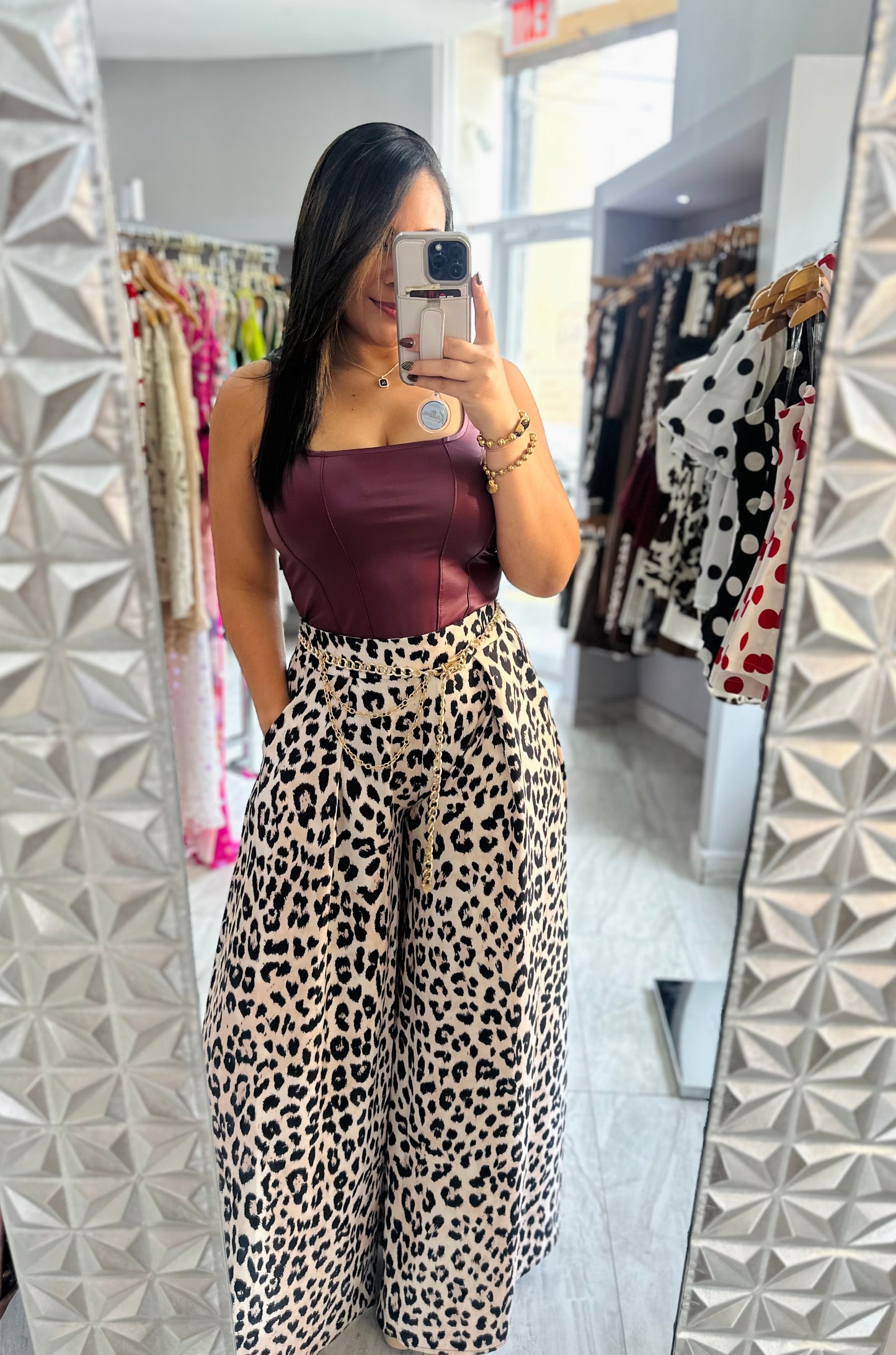 CHEETAH PALAZZO PANTS