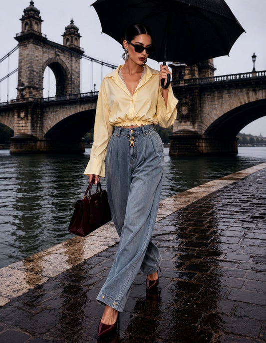 MELINA DOBLE TOP YELLOW SHIRT