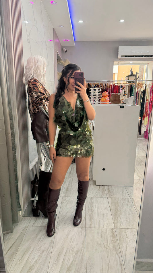 OLIVE SEQUIN SETS