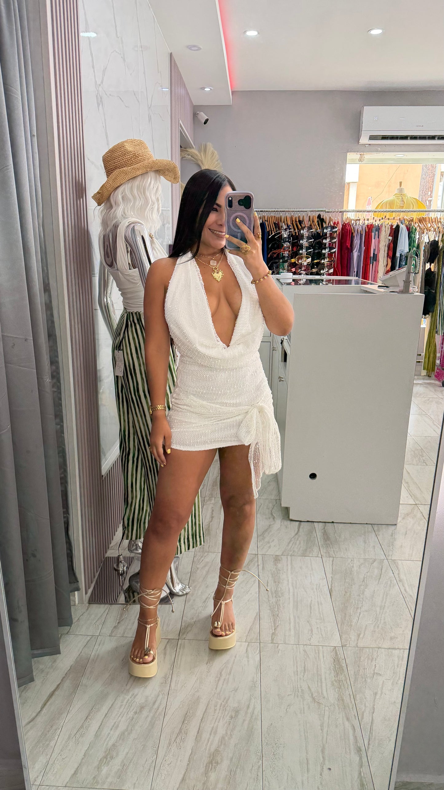 ANAMARIA WHITE DRESS