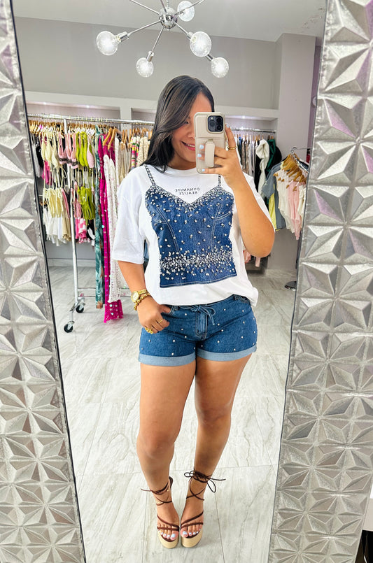 DENIM SHORT