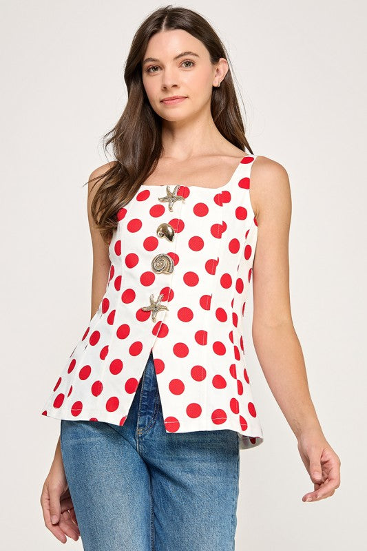 POLKA DOT RED