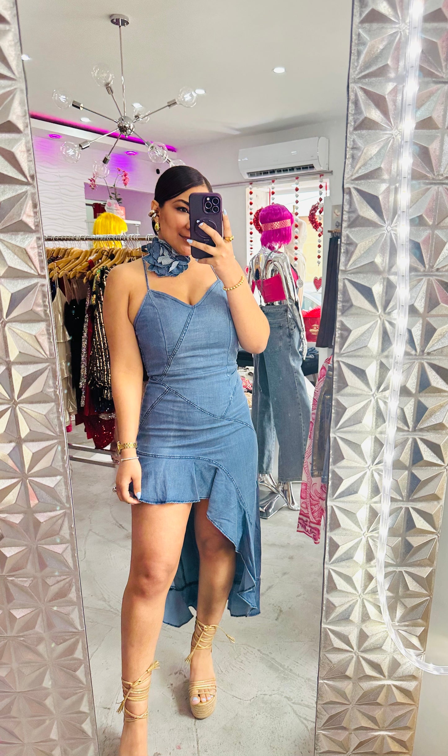 ANALIA DENIM DRESS