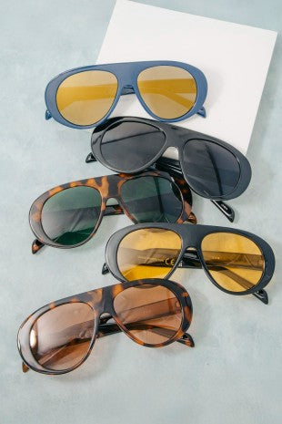 AVIATOR SHIELD SUNGLASSES