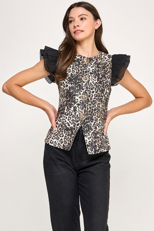 ANIMAL PRINT TOP