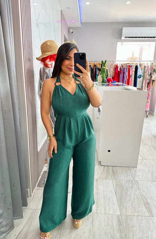 TEAL JUMPSUIT
