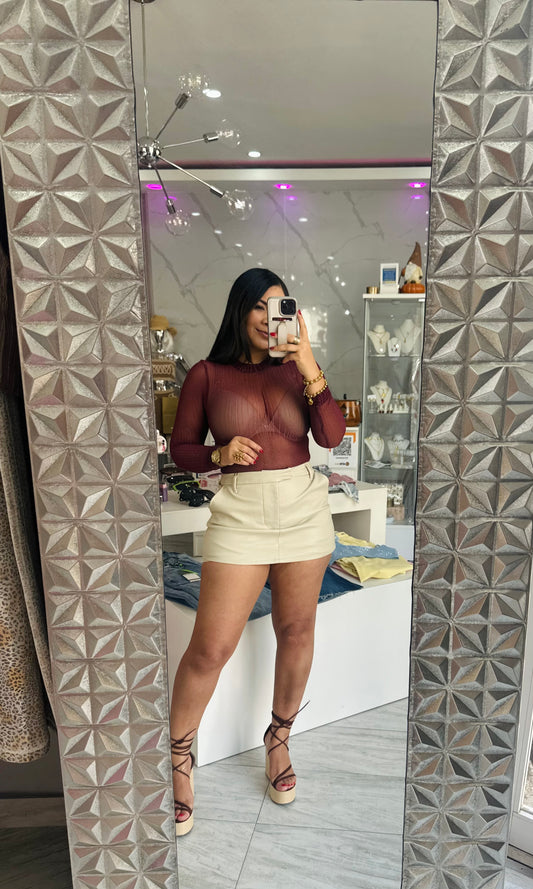 BODYSUIT BURGUNDY