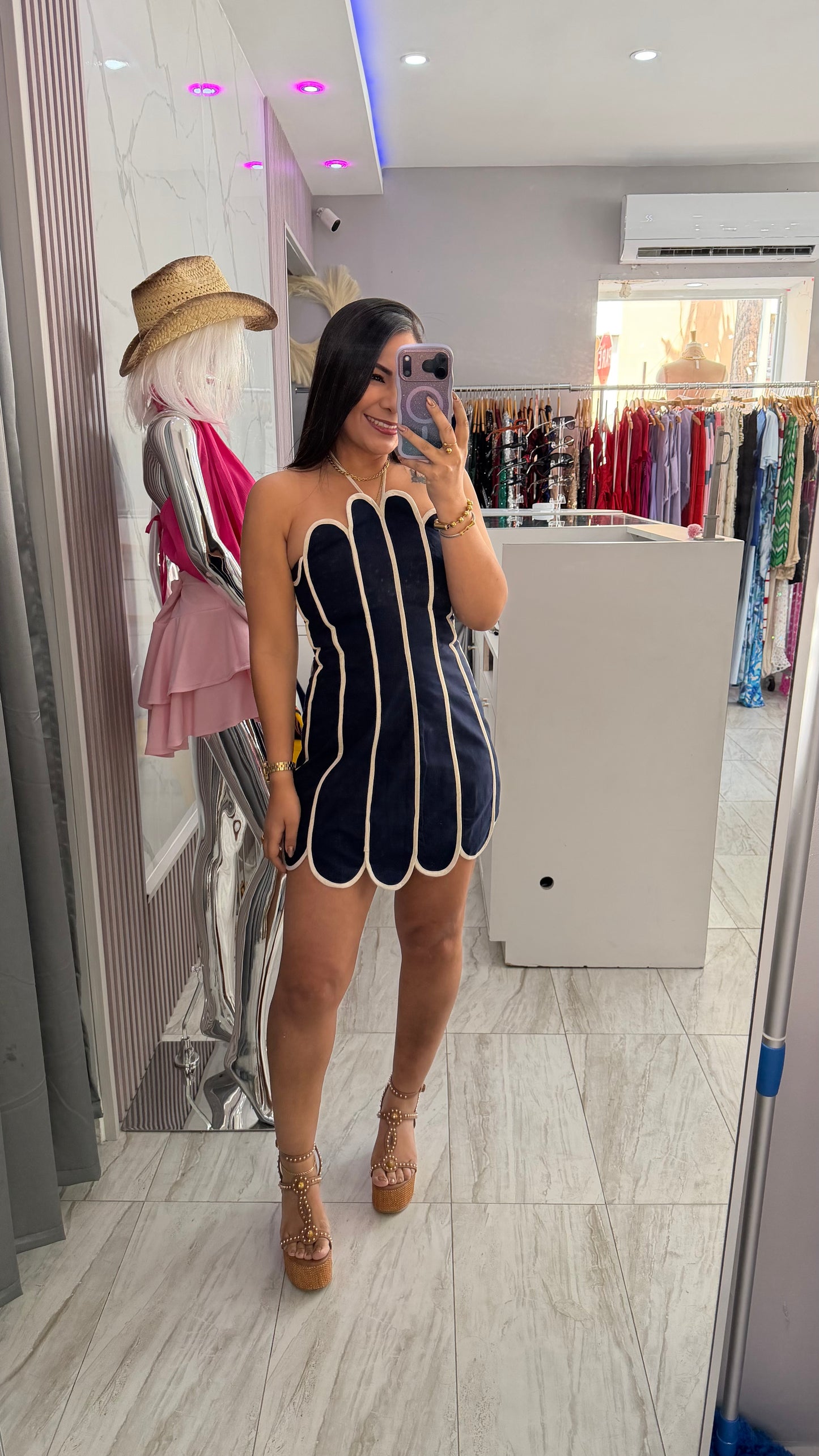 ALANA NAVY DRESS