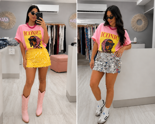 ICONIC DOGGY PINK TOP (VIENE CON PAÑOLETA)