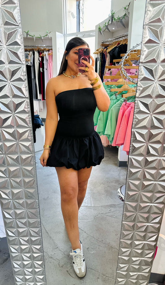 Bubble Black Dress