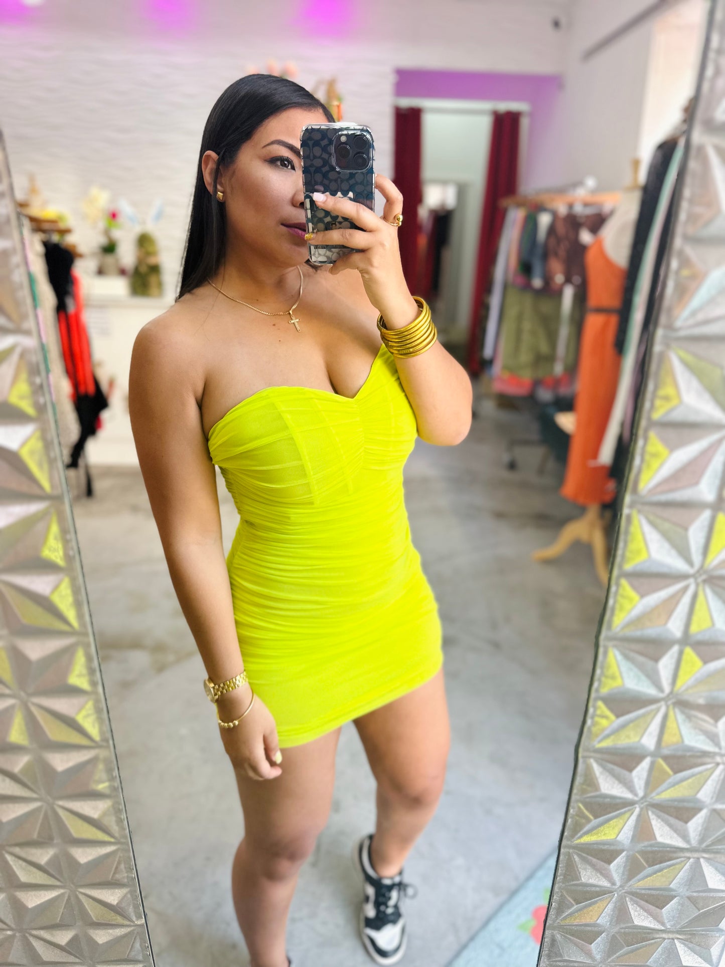 Neon Corset Dress